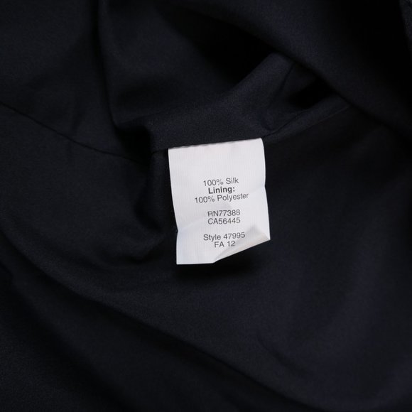 NEW J. CREW navy Lucienne Bridesmaid Dress in Silk Chiffon size 6 - Picture 9 of 9